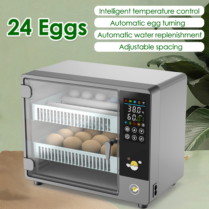 Quail Egg Incubator - 24 Eggs Full Automatic Turning Egg