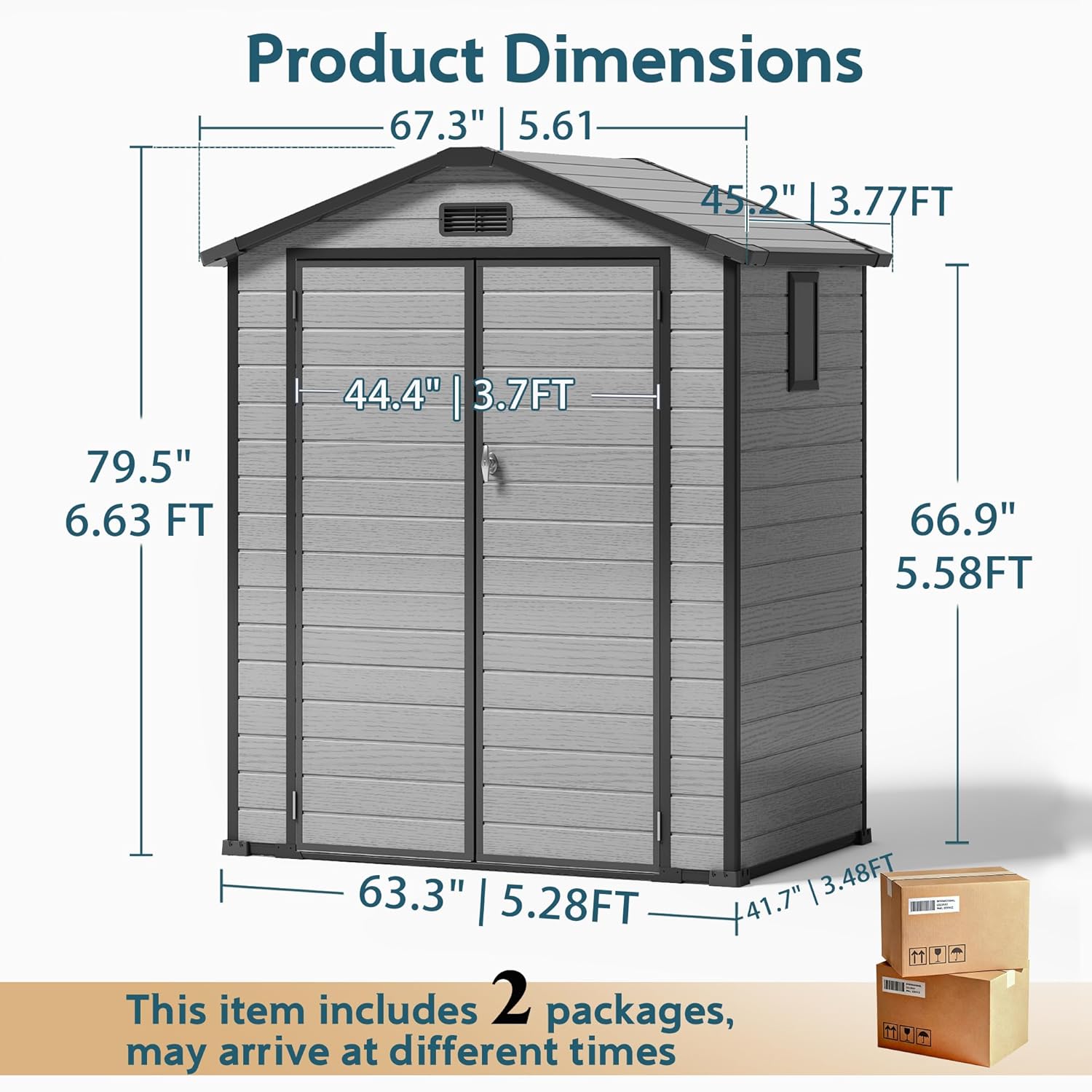 6X4 FT Outdoor Shed, Plastic S - Farming And Agriculture 리뷰 및 가격