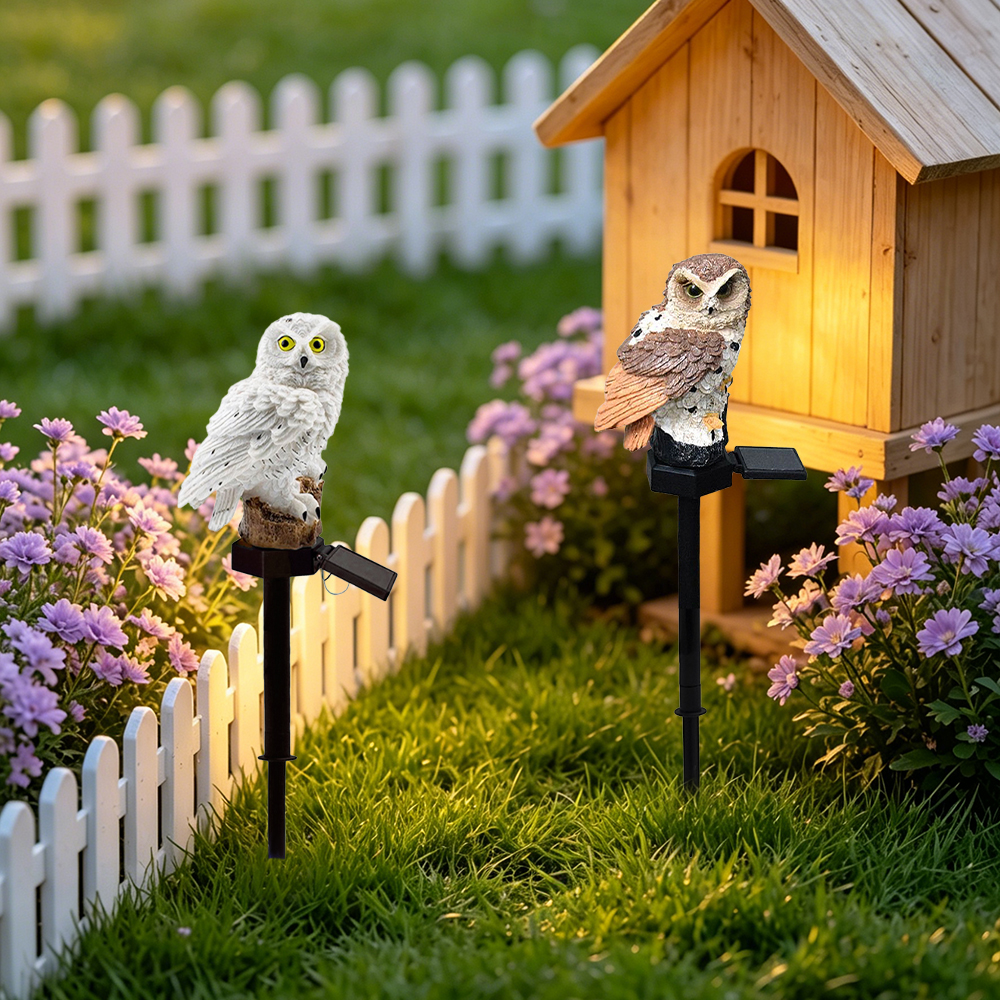 Owl Solar Light, Resin Owl Gro - Farming And Agriculture 리뷰 및 가격