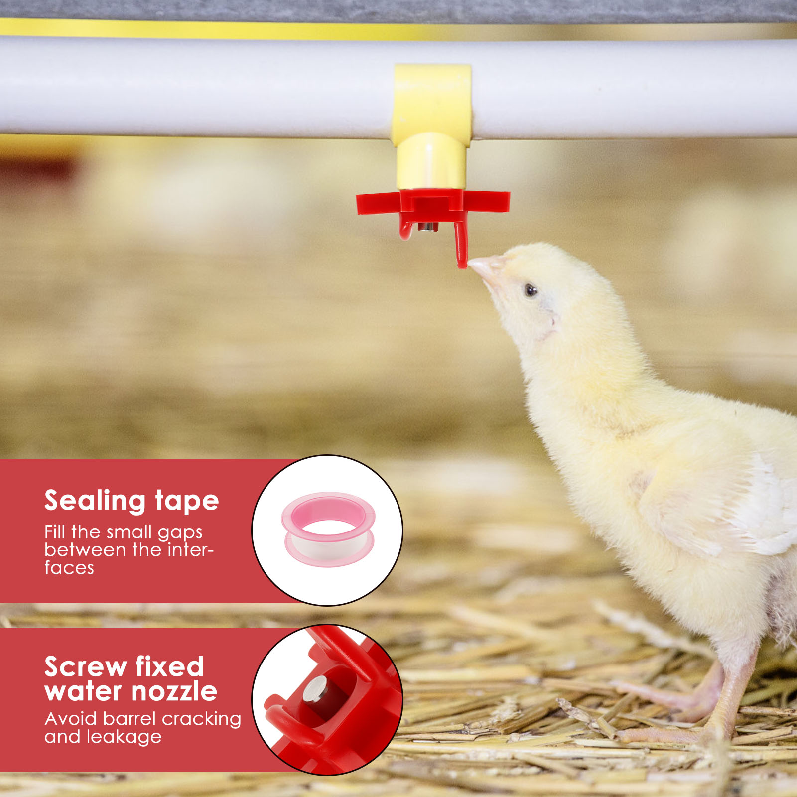 30Pcs Chicken Waterer Nipple D - Chicken Nipple Drinker 리뷰 및 가격