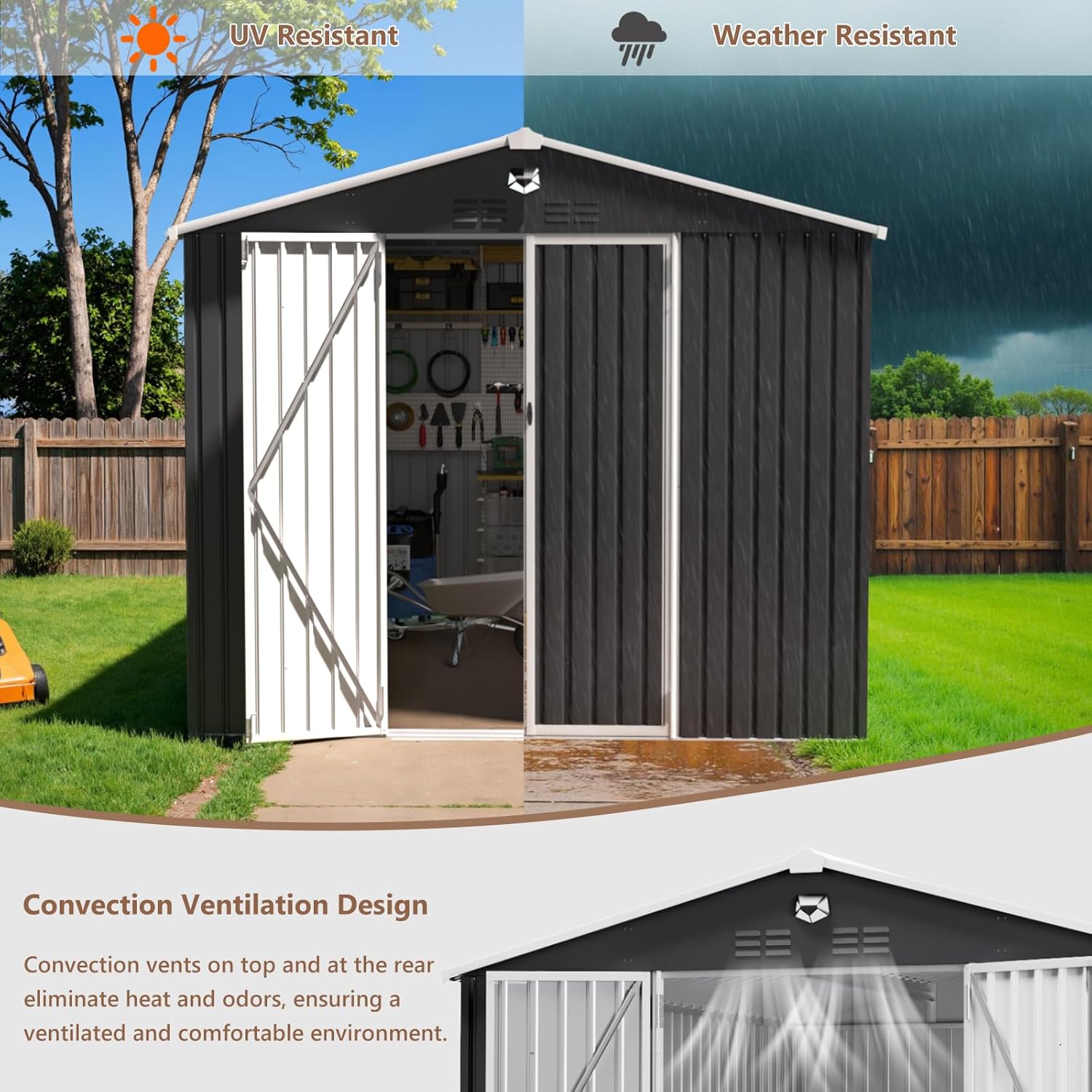 10x12 FT Metal Outdoor Storage - Farming And Agriculture 리뷰 및 가격