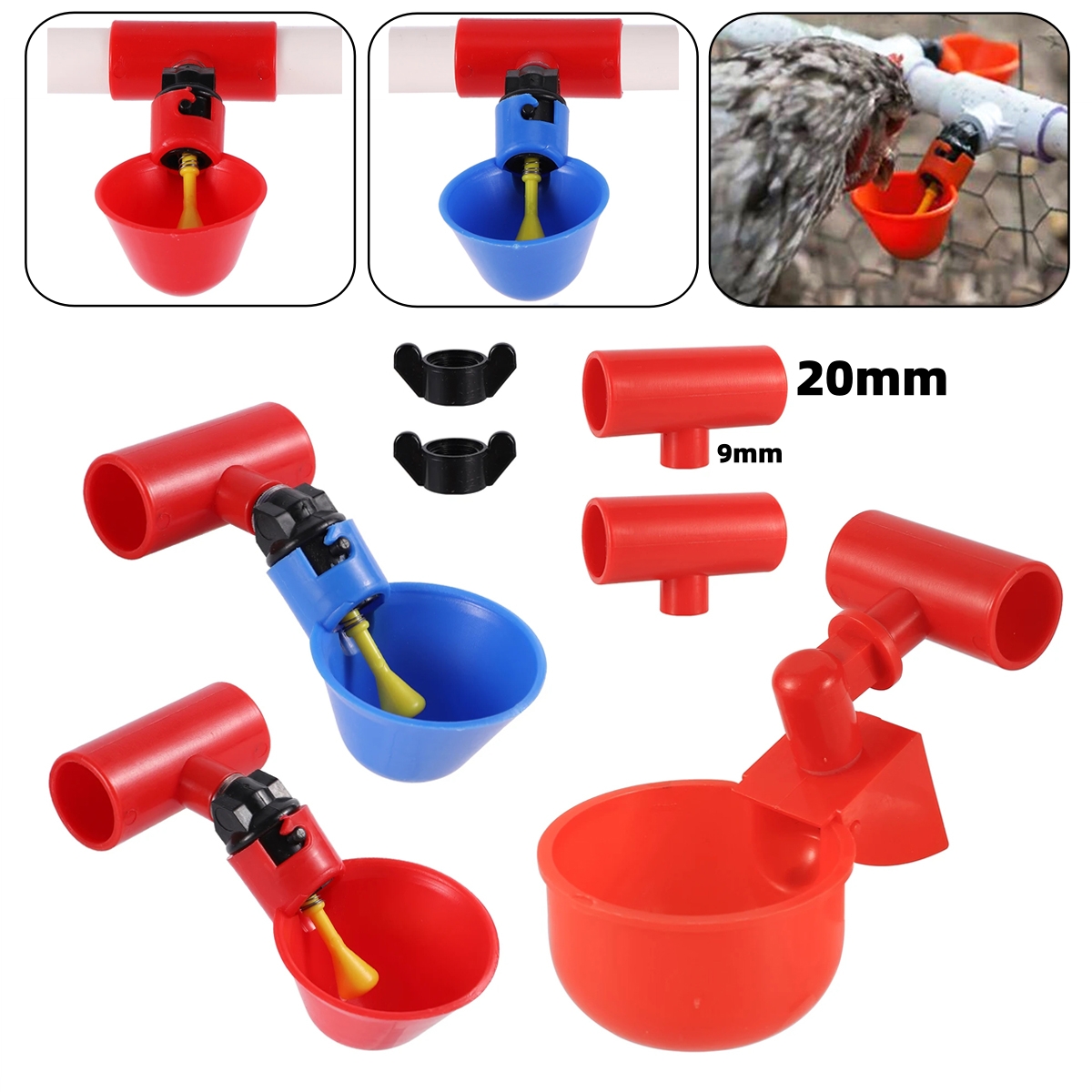 9mm Thread Interface Automatic - Chicken Nipple Drinker 리뷰 및 가격