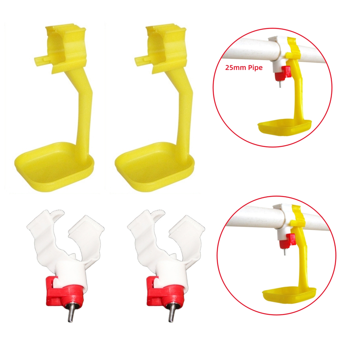 40Pcs Chicken Duck Hanging Cup - Chicken Nipple Drinker 리뷰 및 가격