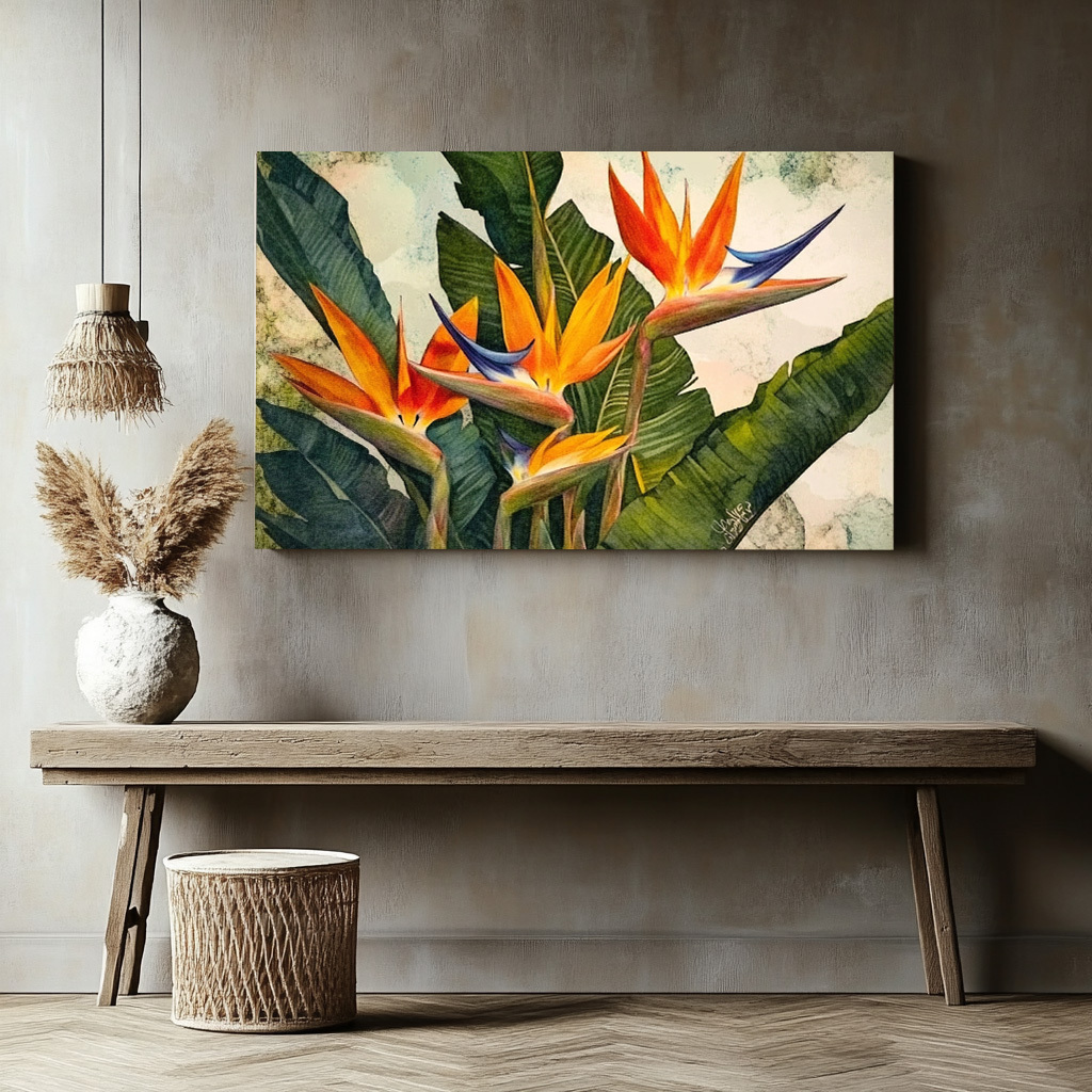 Vibrant Tropical Orchid Poster - Orchard Sprayer Tractor 리뷰 및 가격