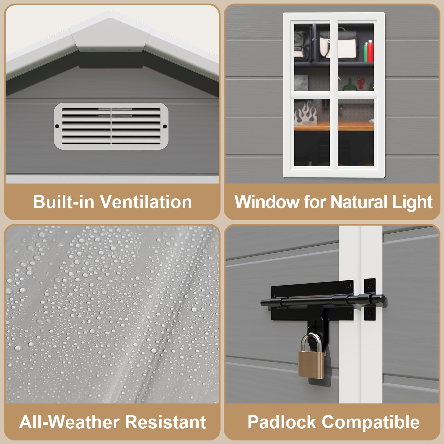 All-Weather Resin Outdoor Stor - Farming And Agriculture 리뷰 및 가격
