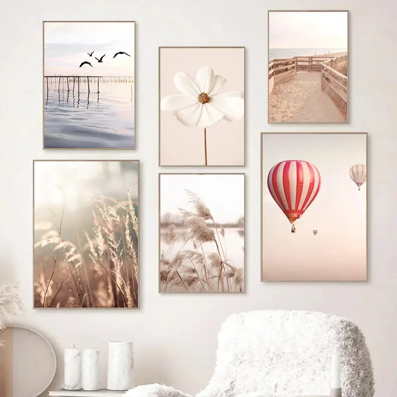 Beige Landscape Wall Art Poste - Orchard Sprayer Tractor 리뷰 및 가격