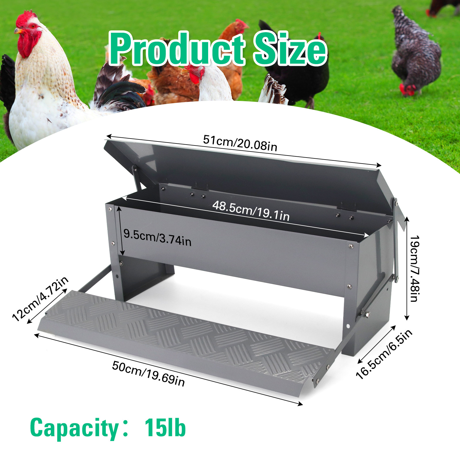 Automatic Chicken Feeder with  - Chicken Nipple Drinker 리뷰 및 가격