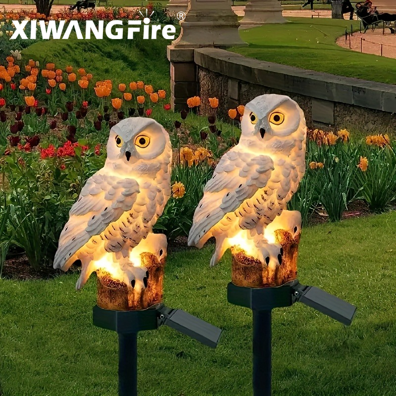 Solar Owl Statue Garden Light  - Farming And Agriculture 리뷰 및 가격
