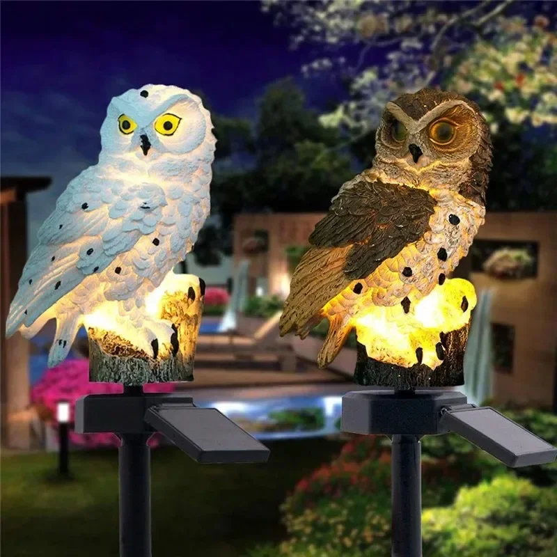 Solar Owl Statue Garden Light  - Farming And Agriculture 리뷰 및 가격