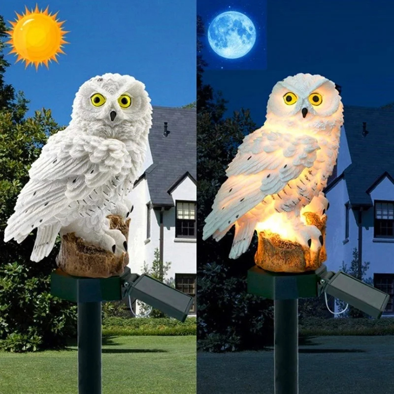 Solar Owl Statue Garden Light  - Farming And Agriculture 리뷰 및 가격