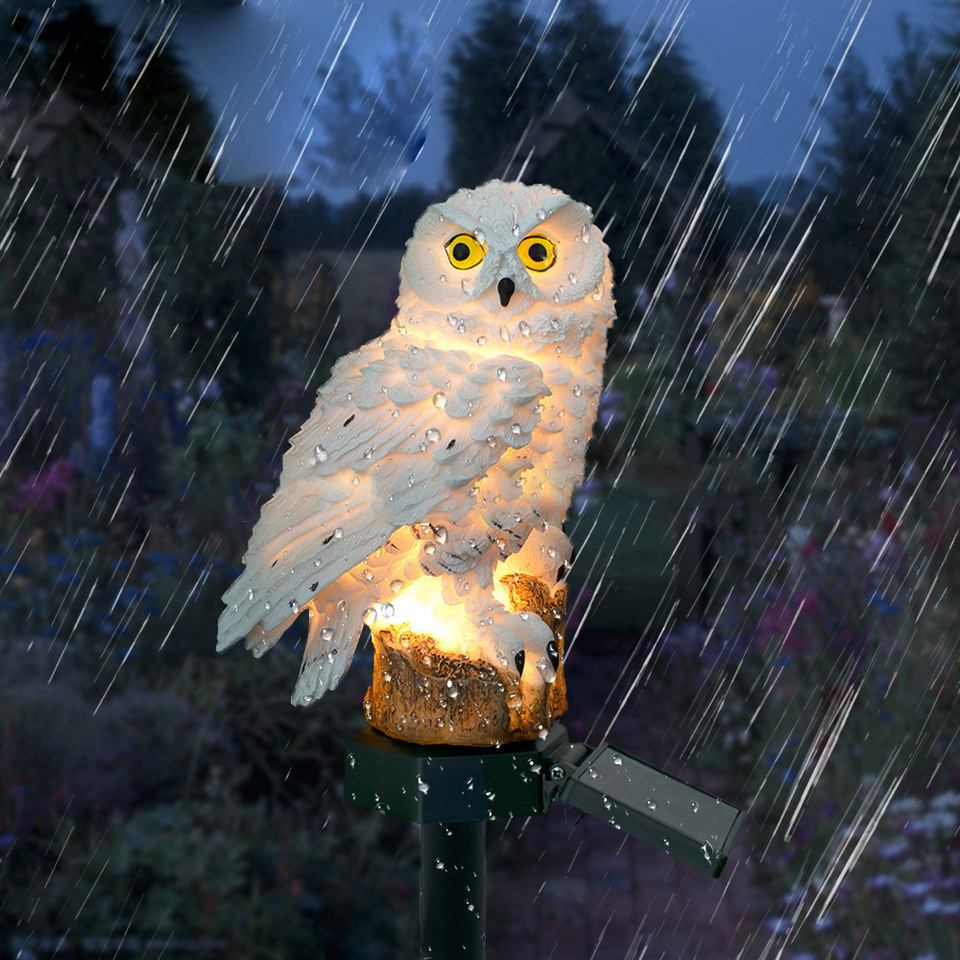 Solar Owl Statue Garden Light  - Farming And Agriculture 리뷰 및 가격