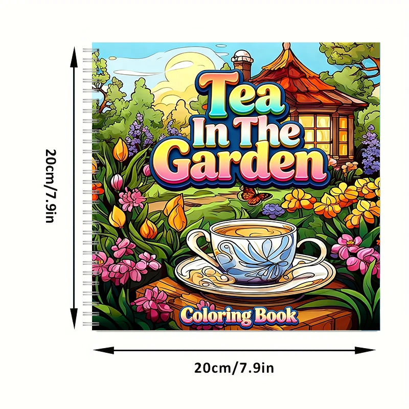 Tea In The Gardens Coloring Bo - Farming And Agriculture 리뷰 및 가격