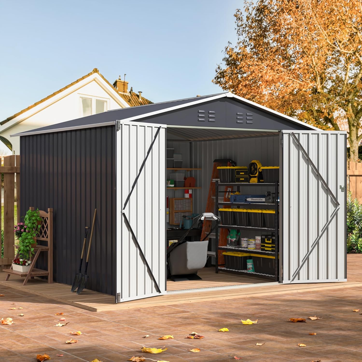 8x8 FT Outdoor Storage Shed, U - Farming And Agriculture 리뷰 및 가격