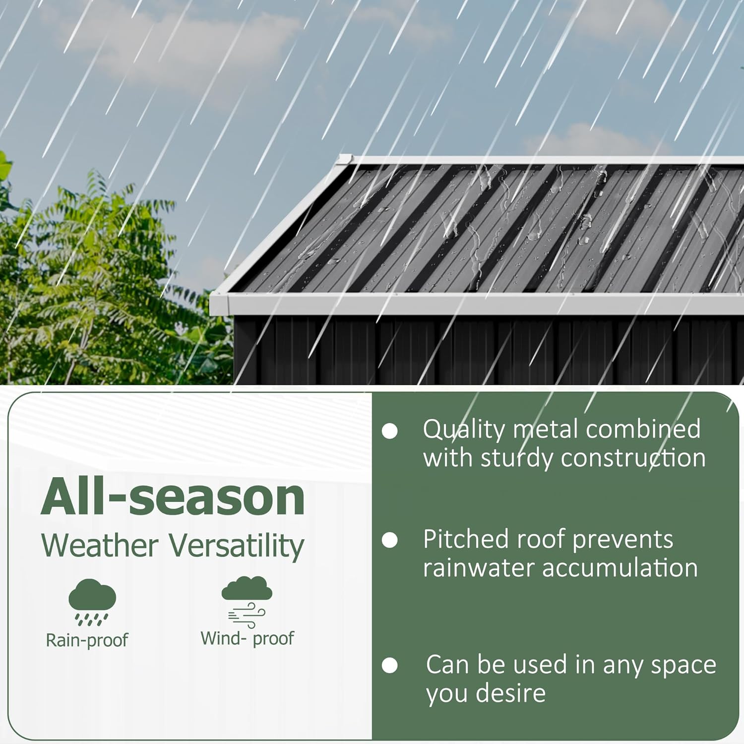 8x8 FT Outdoor Storage Shed, U - Farming And Agriculture 리뷰 및 가격